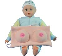 2in1 Women Breast Model and Infant Care Model, 60cm Real Dolls and Fake Breast Model, Breastfeeding Educational Tool, for Lactation Teaching Nursing Trainning