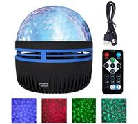 2In1Northern Lights Waves Projector, LED Starry Projector with Remote Control 14 Light Effects, USB Dimmable Remote Control Projectors Night Light, Aesthetic Room Decor for Ceiling Walls