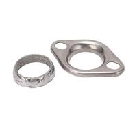 2inch 2 Bolt Exhaust Header Collector Flange Comes with Gasket, Stainless Steel Oval Exhaust Pipe Flange Fitting Ensure - Exhaust System