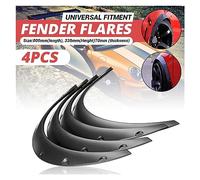 2inch 50mm Universal 4pcs Car Mudguard Flexible Fender Flares Extra Wheel Arch Protector Compatible For Benz And BMW Compatible For Honda