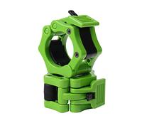 2inch Barbell Clamp Collar, Chetexus Locking Olympic Bar Quick Release Collar Clips for Weightlifting Training Exercise (Green, 2 Pack)