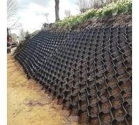 2Inch Geocell Ground Grid, Gravel Stabilizer Grid, Geogrid for Retaining Wall, 1/2/3/4/5/6/7/8/9/10 M Pavers for Outside Walkway, for Driveway Light Truck Parking Lots(5x8m(16.5x26