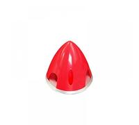 2inch Plane Spinner 50mm Height 3 Propeller Fairing 5mm 6mm Mounting Hole Aluminum Base Compatible With RC Aircraft Paddle(5MM RED)