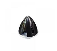 2inch Plane Spinner 50mm Height 3 Propeller Fairing 5mm 6mm Mounting Hole Aluminum Base Compatible With RC Aircraft Paddle(6MM BLACK)