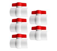 2Inch PVC Round Valves 5 Pack with T Handle Easy Installion Designs for Water Projects and Sewage Garden Supplies High Pressures Round Valves