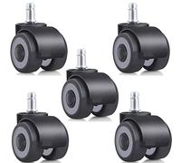 2Inch Swivel Casters with Safety Ring Double Wheels with 4 BearingsFurniture Rollers 2Pack Heavy Duty Furniture Wheels Smooth Mobility for Easy Movement