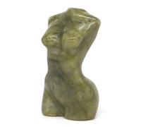 2inch Women Model Bust Body Naked Statue Natural Quartz Healing Crystal Hand Carved Art Stone Decor