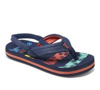 (2K-3K UK, Stripe Navy Palm) Reef Boys Little AHI Strappy Sandals