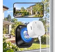 2K 3MP SafeView Window Camera for Home Security with Motion Detection | 2.4GHz & 5GHz WiFi, Indoor Home Security, Anti-Glare & Anti-Reflection Design, Person & Motion Detection, 24/7 Recording
