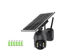 2K 4MP Solar Camera 4G SIM Wireless Outdoor IP Cam Floodlight Included Battery Long Standby CCTV Security Camera(4MP WIFI Add 128G)