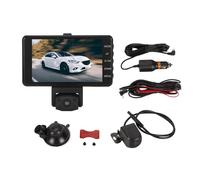 2K HD Car Recorder Triple Lens Dash Cam with 3.9 Inch IPS Display & Night Vision - Front, Rear & Inside Car Surveillance for Safer Driving & Parking Security