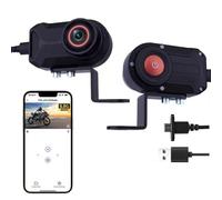 2K HD Motorcycle Camera, Built In 5.8G WiFi DVR Dash Cam, Anti-shake IP66 Waterproof, 170° Wide Angle with Loop Recording,night vision Built-in Microphone