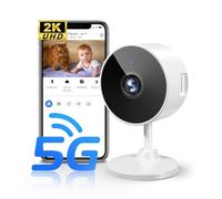 2K Indoor Security Camera for Home Security, AI Voice Change for Two-Way Conversation, Motion Detection, Night Vision, 24/7 SD Recording