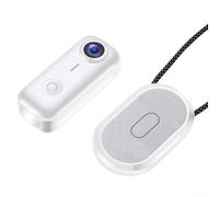 2K WiFi Action Camera, 120° Angle Wearable Body Camera with Magnetic Base Portable Video Recorder Vlogging Cam Weatherproof for Sport Travel (White)