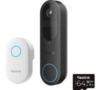 2K WiFi Battery Video Doorbell, Smart Detection with Chime + 64GB