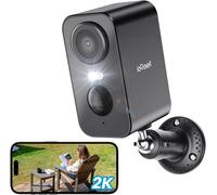 2K Wireless Security Camera Outdoor Colorful Night Vision iegeek Black One Size