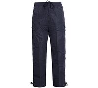 2k17Aug Mens Cargo Thermal Fleece Lined Combat Pants Trouser Jogging Bottoms Joggers[Navy,XL]