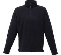 2k20Jun New Mens Plain Regatta Zip Neck Micro Fleece Top Half Zip Pullover Jumper S-3XL (38-1344)[Black,L]