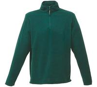2k20Jun New Mens Plain Regatta Zip Neck Micro Fleece Top Half Zip Pullover Jumper S-3XL (38-1344)[Green,L]