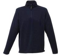 2k20Jun New Mens Plain Regatta Zip Neck Micro Fleece Top Half Zip Pullover Jumper S-3XL (38-1344)[Navy,L]