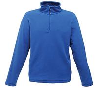 2k20Jun New Mens Plain Regatta Zip Neck Micro Fleece Top Half Zip Pullover Jumper S-3XL (38-1344)[Royal Blue,S]