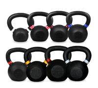 2kg-40kg Cast Iron Kettlebell 8 Pcs Set with Adjustable Workout Bench & Heavy Duty Power Rack Stand for Home Gym Fitness & Full Body Strength Training