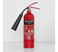 2KG CO2 Jewel Fire Extinguisher - Class B & Electrical Fires - BS EN3 & UKCA Certified, Frost-Free Horn, 10-Year Warranty, Wall Bracket Included