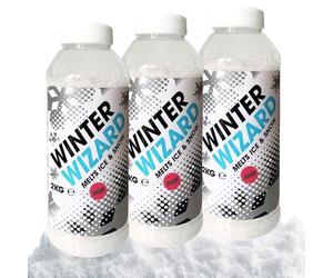 2kg De-Icer Shaker Tub Winter Salt White Grit Rock Salt Ice & Snow Remover
