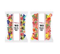 2Kg Halal Fizzy & Jelly Sweet Assortment | TikTok Inspired Bulk Candy Box | Chewy Gummy Sweets for Parties & Events