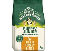 2Kg James Wellbeloved Natural Puppy Complete Dry Dog Food Turkey & Rice