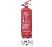 2kg MBS FIRE Abc Powder Dauerdruck Extinguisher En 3 Incl. Car Holder And Plaket