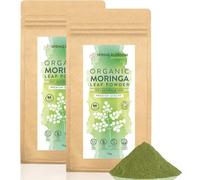 2KG Moringa Superleaf Powder Oleifera 100% Organic Raw Premium Quality Non-GMO Healthy Vegan Superfood Supplement Rich in Protein, Amino Acids, Antioxidants, Dietary Fibre, Vitamins & Minerals (2x1KG)