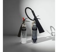 2KG Polished Aluminium CO2 Jewel Fire Extinguisher - Hose & Horn, 5-Year Warranty
