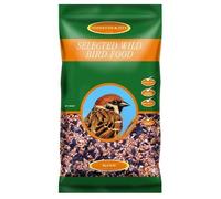 2kg Selected Wild Bird Food - High Black Oil Sunflower Seed Content for Year-Round Feeding