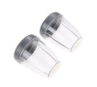 2kits Blender 18OZ Cup with Lid Clear Plastic Replacement, Compatible for Nutribullet, 600W 900W Pro 900 High - Speed Mixer Juicer,Sealed,Easy-Clean