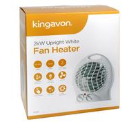 2kW 2000 Upright Fan Heater Portable Electric Warm/Cold Air Office Home Garage [EEK: A]