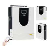 2Kw/3.2Kw Hybrid Solar Inverter, 12V/24V to 220V Home Pure Sine Wave Inverter + 80A MPPT Solar Charge Controller, Off Grid Hybrid Inverter Charger, for Camper, Home,3.2KW-24V