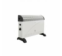 GEEPAS Convector Heater 2000W | Portable Free-Standing Electric Heater for Home with 3 Heat Settings | Variable Thermostat Quiet Operation Energy-Efficient & Safe Heating | 2 Year Warranty White