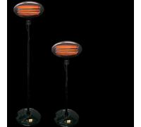 2kW Freestanding Electric Quartz Bulb Patio Heater