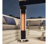 2KW Portable Free Standing Patio Heater Garden Carbon Fibre Heaters
