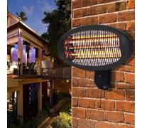 2kW Quartz Wall Mounted Outdoor Electric Garden Patio Heater
