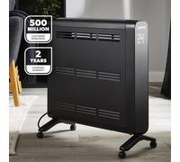 GEEPAS Smart Convector Heater 2000W | Digital Convection Heater Free Standing Radiator with Wifi App & Remote Control | 10-45°C Adjustable Thermostat 24H & Weekly Timer Energy Saving Child Lock Black