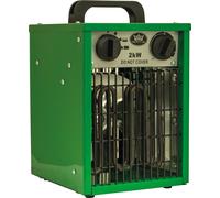 2kW Turbo Fan Heater PTC Industrial Space Heater with Tip Over Switch GREEN [EEK: A+]