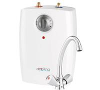 2kW Water Heater Undersink Electric 5 Litre Storage Tank for Light Commercial and Domestic Use: with Mixer Tap and Hoses: Temperature Control, Frost Protection, Thermal Cut Out: Energy Rating A