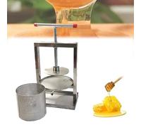 2l/4L/8L Fruit Press, Stainless Steel Honey Percolator Equipment Honey Press Machine Grape Press 2in1Manual Honey Presser for Wine Cider Making, Vegetables Dehydration, Cheese Press,8L