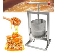 2l/4L/8L Fruit Press, Stainless Steel Honey Percolator Equipment Honey Press Machine Grape Press 2in1Manual Honey Presser for Wine Cider Making, Vegetables Dehydration, Cheese Press,2L