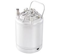 2L/64oz Mini Beer Keg Growler 1.6 Gallon Mini Ball Lock Keg Corny Keg for Homebrew 304 Stainless Steel Beer Mini Keg
