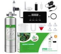 2L Aquarium CO2 Generator System with Timer-Enabled Motor Valve, Upgrade CO2 System Kit with Quick-Release Structure for Aquarium Plants Tanks (2L)