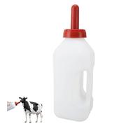 2L Calf Feeding Bottle, Thicken Leakproof Silicone Nipple Milk Bottle Calf Nursing Feeding Supplies with Handle for Farm Pasture (Horizontal Milk Pot)