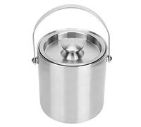 2L CapacityStainless Ice Bucket with Lid, Steel Double Layer Ice Bucket for Wine, Champagne and Bar Supplies